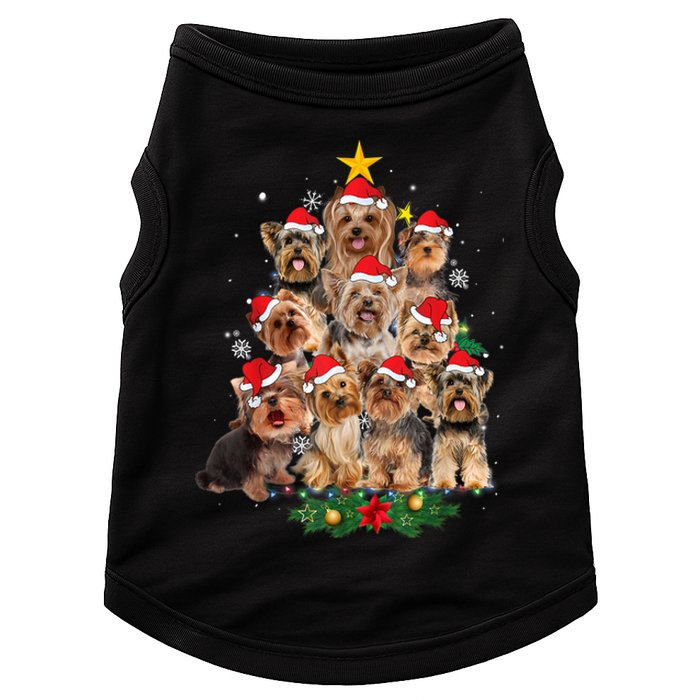 Yorkie Christmas Tree Funny Xmas Gifts For Yorkie Dog Lover TShirt Doggie Tank