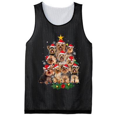 Yorkie Christmas Tree Funny Xmas Gifts For Yorkie Dog Lover TShirt Mesh Reversible Basketball Jersey Tank