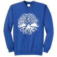 Yoga Circle Tree Of Life Distressed Graphic Spiritual Yoga Gift Sweatshirt