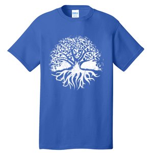 Yoga Circle Tree Of Life Distressed Graphic Spiritual Yoga Gift Tall T-Shirt