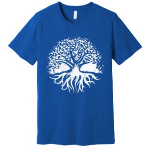 Yoga Circle Tree Of Life Distressed Graphic Spiritual Yoga Gift Premium T-Shirt