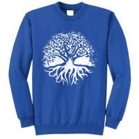 Yoga Circle Tree Of Life Distressed Graphic Spiritual Yoga Gift Tall Sweatshirt