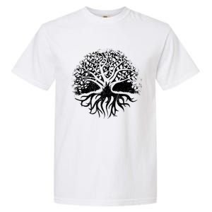 Yoga Circle Tree Of Life Distressed Graphic Spiritual Yoga Gift Garment-Dyed Heavyweight T-Shirt