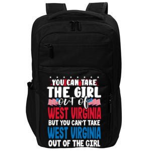 You Can Take The Out Of West Virginia American Flag Gift Impact Tech Backpack