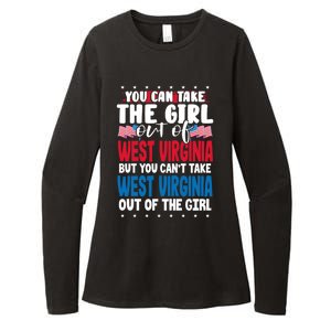 You Can Take The Out Of West Virginia American Flag Gift Womens CVC Long Sleeve Shirt