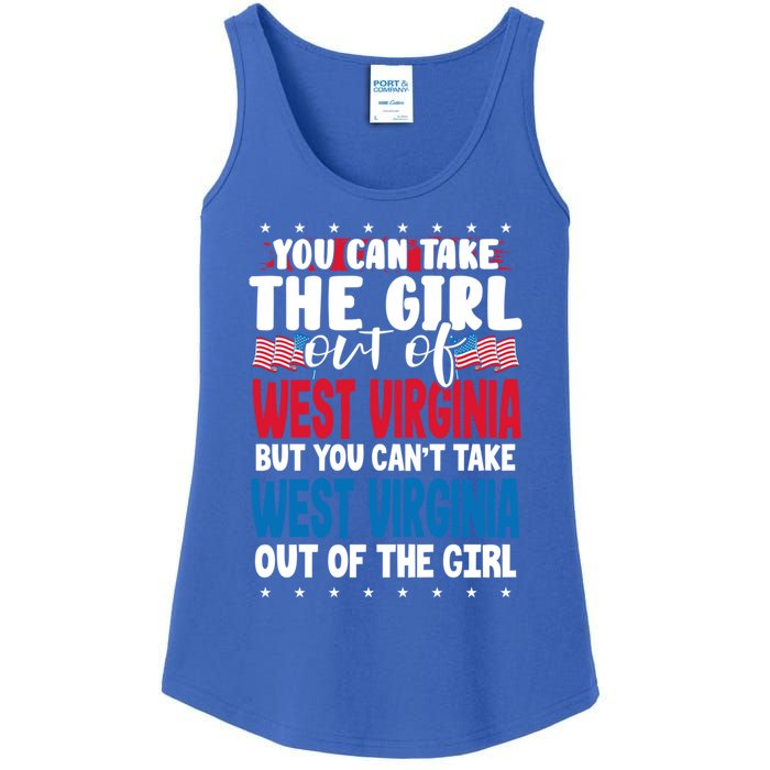 You Can Take The Out Of West Virginia American Flag Gift Ladies Essential Tank