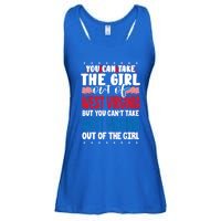 You Can Take The Out Of West Virginia American Flag Gift Ladies Essential Flowy Tank