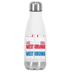 You Can Take The Out Of West Virginia American Flag Gift Stainless Steel Insulated Water Bottle