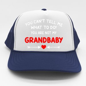 You CanT Tell Me What To Do You Are Not My Grandbaby Trucker Hat