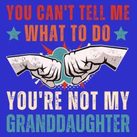 You Cant Tell Me What To Do Youre Not My Granddaughter Stripe Pom Pom Beanie