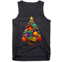 Yarn Christmas Tree Crochet Knitting Quilter Sewing Tank Top