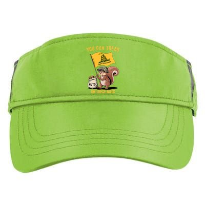 You Can Tread On These Nuts Patriotic Squirrel Funny Meme Adult Drive Performance Visor