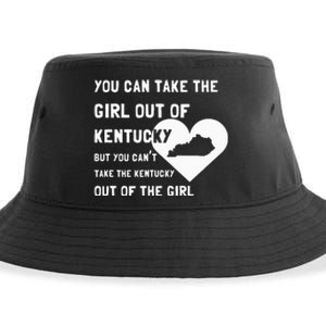 You Can Take The Girl Out Of Kentucky Cute Kentucky Sustainable Bucket Hat