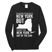 You Can Take The Girl Out Of New York Girl State America Long Sleeve Shirt