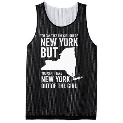 You Can Take The Girl Out Of New York Girl State America Mesh Reversible Basketball Jersey Tank