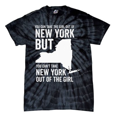 You Can Take The Girl Out Of New York Girl State America Tie-Dye T-Shirt