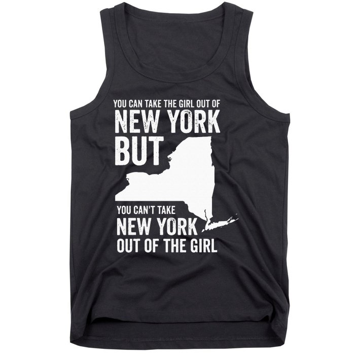 You Can Take The Girl Out Of New York Girl State America Tank Top