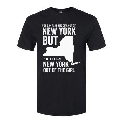 You Can Take The Girl Out Of New York Girl State America Softstyle® CVC T-Shirt