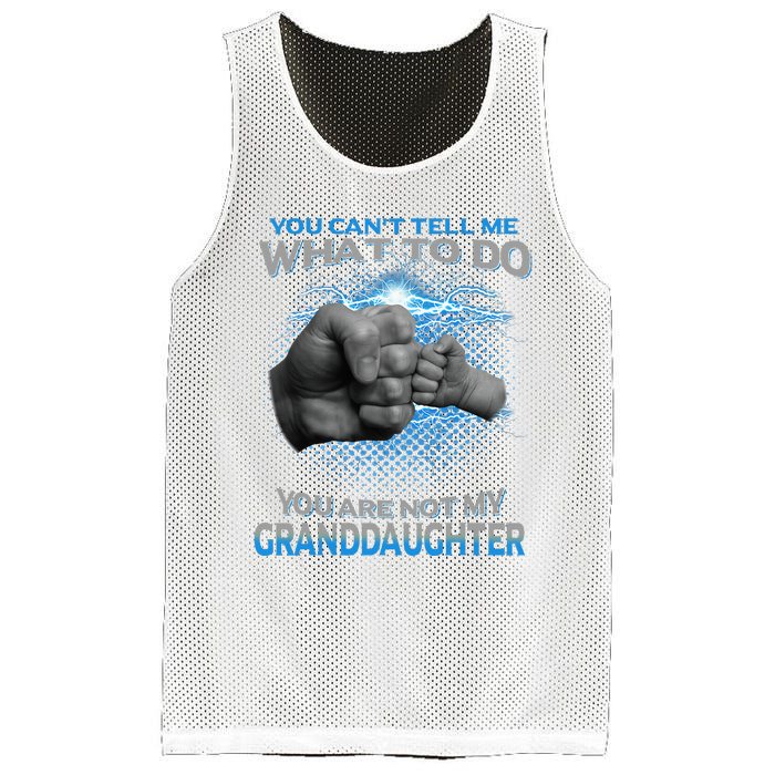 You Cant Tell Me What To Do Youre Not My Granddaughter Mesh Reversible Basketball Jersey Tank