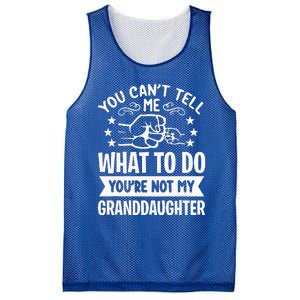 You Cant Tell Me What To Do Youre Not My Granddaughter Mesh Reversible Basketball Jersey Tank