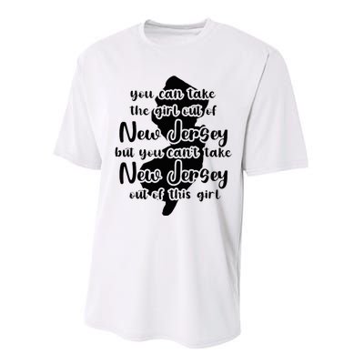 You Can Take The Girl Out Of Nj For Jersey Girl W Nj Family Performance Sprint T-Shirt