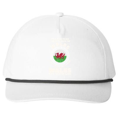 You Can Take The Girl Out Of Wales But You Can't Take Wales Out Of The Girl Snapback Five-Panel Rope Hat