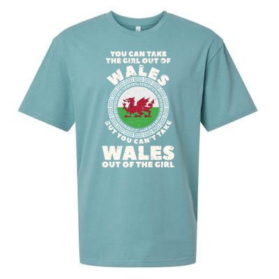 You Can Take The Girl Out Of Wales But You Can't Take Wales Out Of The Girl Sueded Cloud Jersey T-Shirt