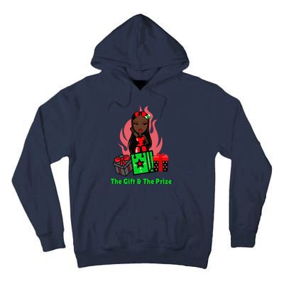 Y Christmas The Gift And The Prize Xmas Cute Fun Holiday Tall Hoodie