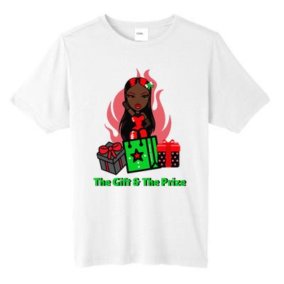 Y Christmas The Gift And The Prize Xmas Cute Fun Holiday Tall Fusion ChromaSoft Performance T-Shirt