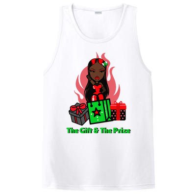 Y Christmas The Gift And The Prize Xmas Cute Fun Holiday PosiCharge Competitor Tank