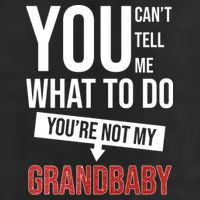 You Can't Tell Me What To Do You're Not My Grandbaby Adult Drive Performance Visor