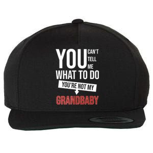 You Can't Tell Me What To Do You're Not My Grandbaby Wool Snapback Cap