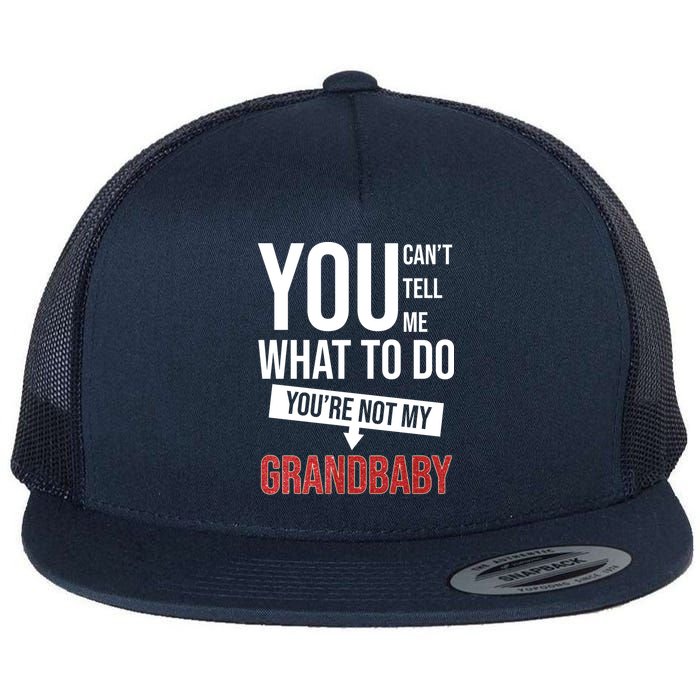 You Can't Tell Me What To Do You're Not My Grandbaby Flatbill Hat