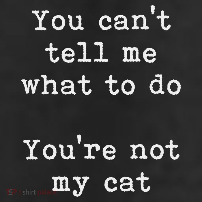 You Can't Tell Me What To Do You're Not My Cat Funny Feline Adult Drive Performance Visor