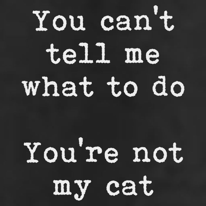 You Can't Tell Me What To Do You're Not My Cat Funny Feline Trucker Hat