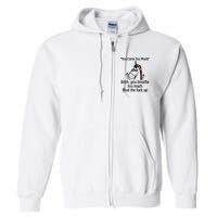 You Curse Too Much Bitch You Breathe Too Much Funny Unicorn Full Zip Hoodie
