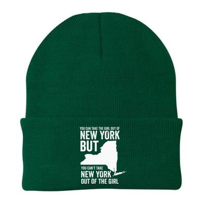 You Can Take The Girl Out Of New York Girl State America Knit Cap Winter Beanie