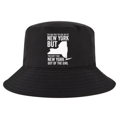 You Can Take The Girl Out Of New York Girl State America Cool Comfort Performance Bucket Hat