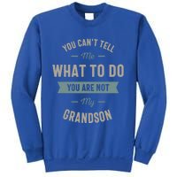 You Can't Tell Me What To Do You Are Not My Grandson Cool Gift Sweatshirt