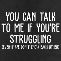 You Can Talk To Me If Youre Struggling Mental Health 7 Panel Mesh Trucker Snapback Hat