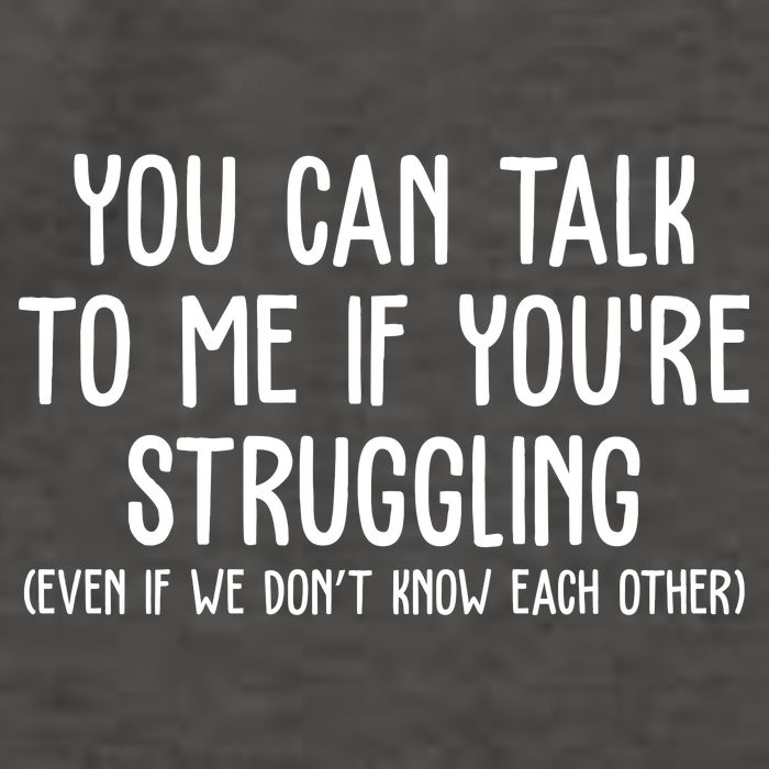 You Can Talk To Me If Youre Struggling Mental Health Vector Backpack