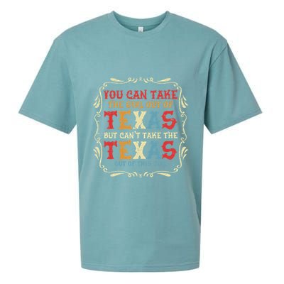 You Can Take The Girl Out Of Texas But CanT Take The Texas Sueded Cloud Jersey T-Shirt