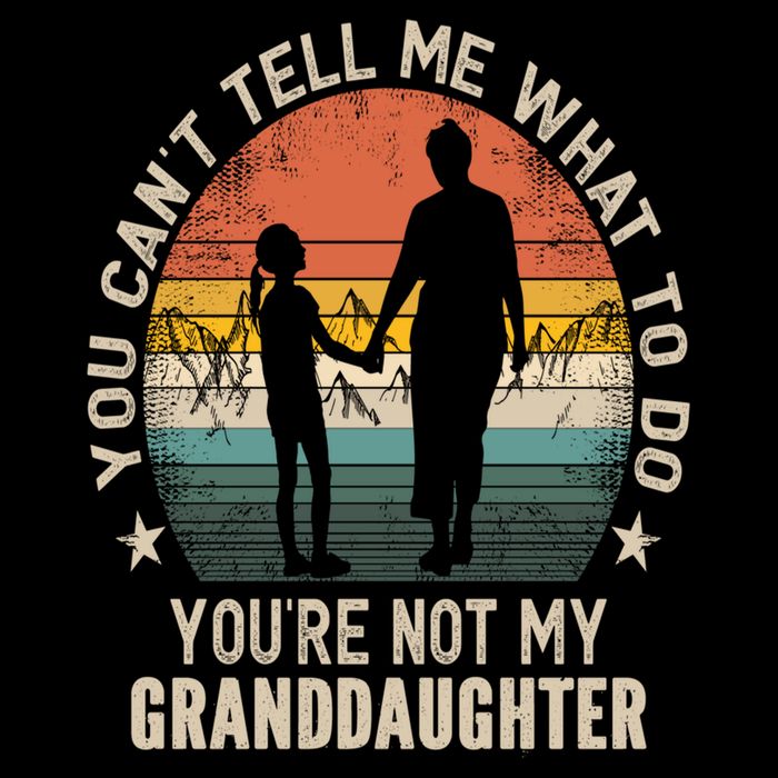 You Cant Tell Me What To Do Youre Not My Granddaughter Drawstring Bag