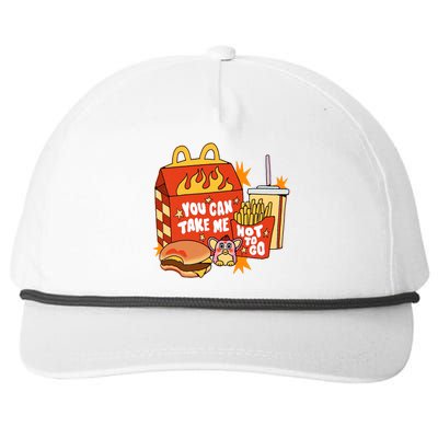 You Can Take Me Hot To Go Fast Food Snapback Five-Panel Rope Hat