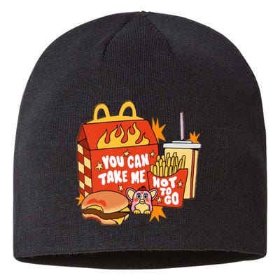 You Can Take Me Hot To Go Fast Food Sustainable Beanie