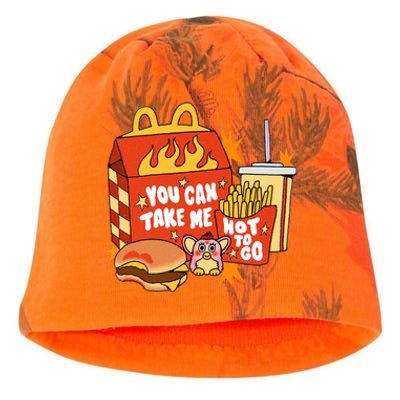 You Can Take Me Hot To Go Fast Food Kati - Camo Knit Beanie