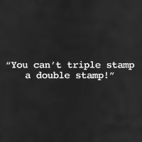 You CanT Triple Stamp A Double Stamp Dumb Golf Towel