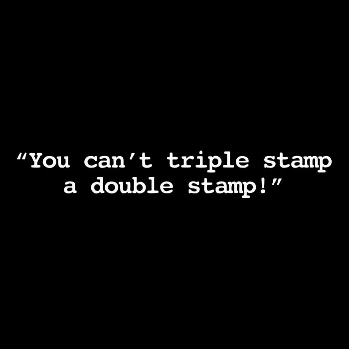 You CanT Triple Stamp A Double Stamp Dumb Short Acrylic Beanie