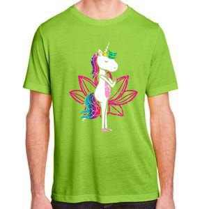 Yoga Cute Unicorn Magical Horse Retro Fitness Unicorns Gift Adult ChromaSoft Performance T-Shirt