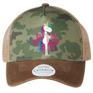 Yoga Cute Unicorn Magical Horse Retro Fitness Unicorns Gift Legacy Tie Dye Trucker Hat